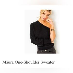 NWT Lilly Pulitzer one shoulder sweater-size large